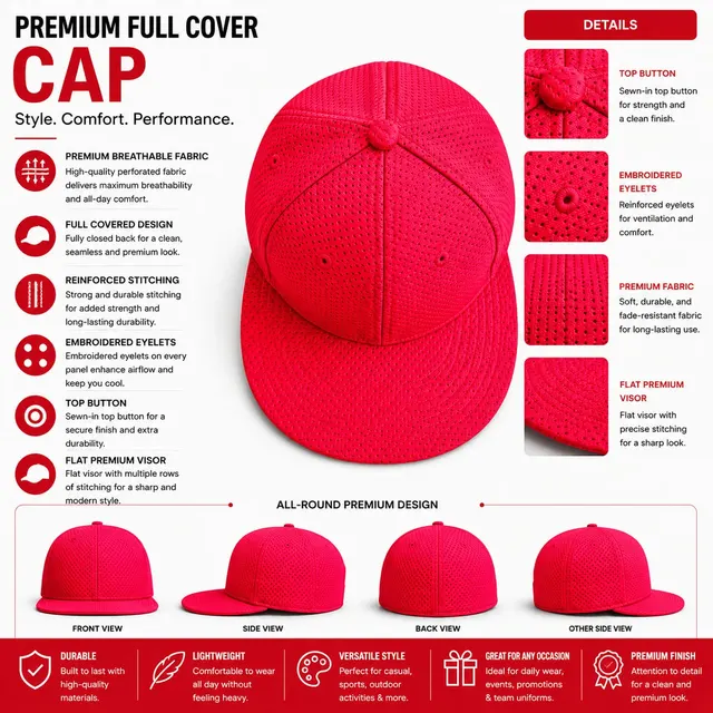 Premium 6-Panel Snapback Cap